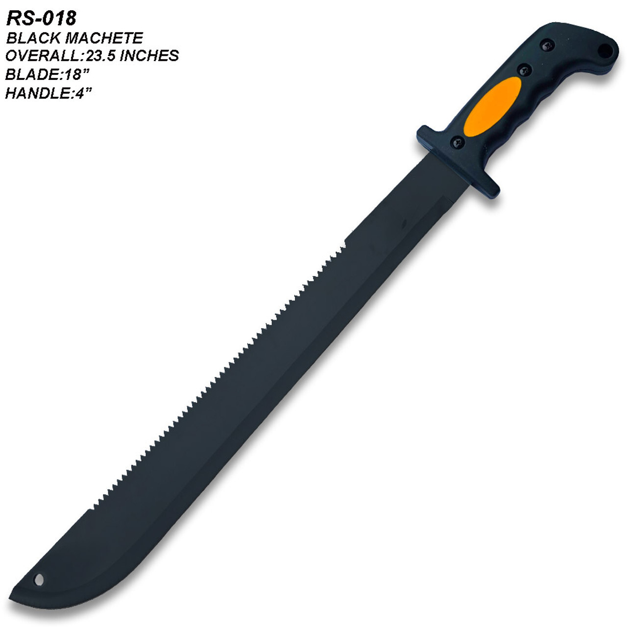 Black Machete/Fixed Blade 23.5 Overall