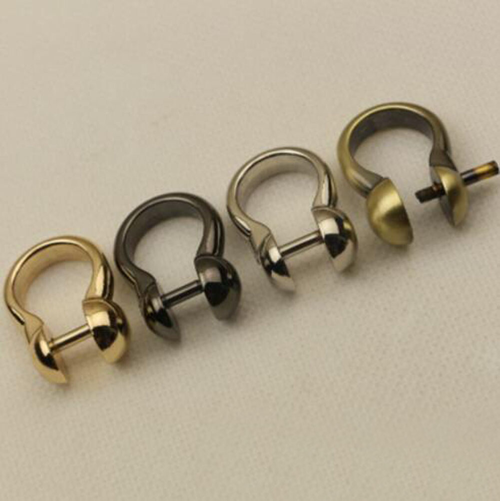 Metal Detachable Openable Screw D Ring Clasp Handbag Purse Strap Belt 0.8  #G