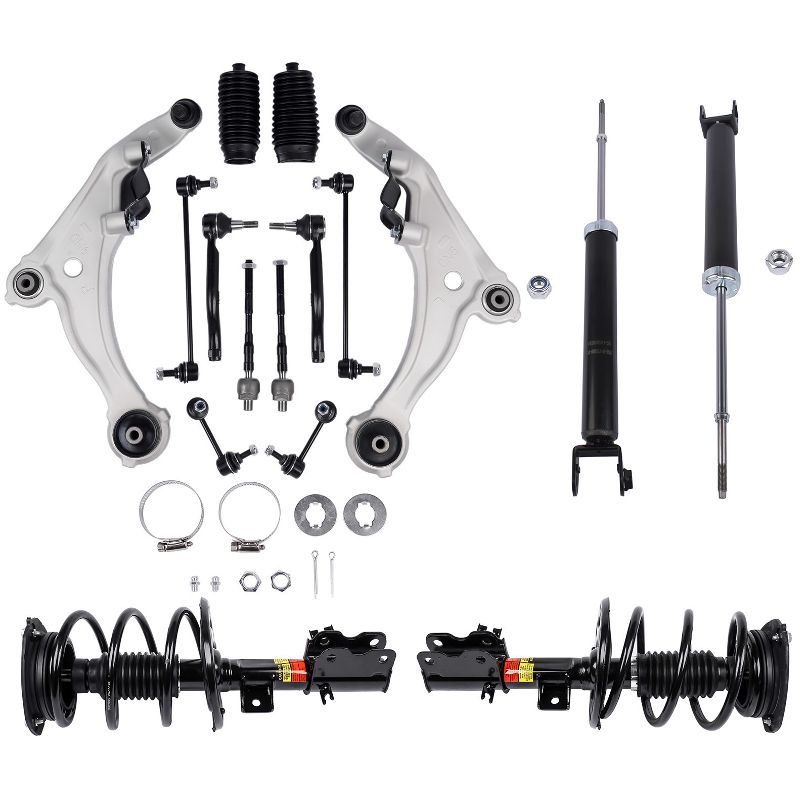 New 16pc Front Struts Rear Shock Control Arms Suspension Kit for Nissan Maxima