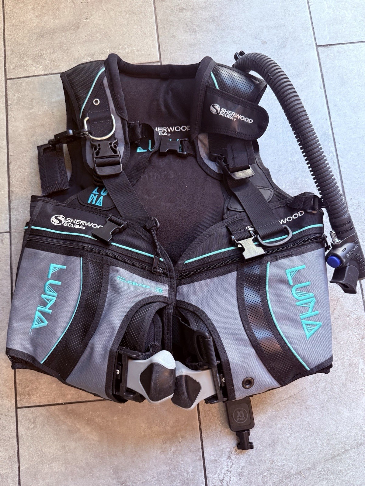Sherwood Scuba Luna Women’s BCD BC Buoyancy Compensator Size MD