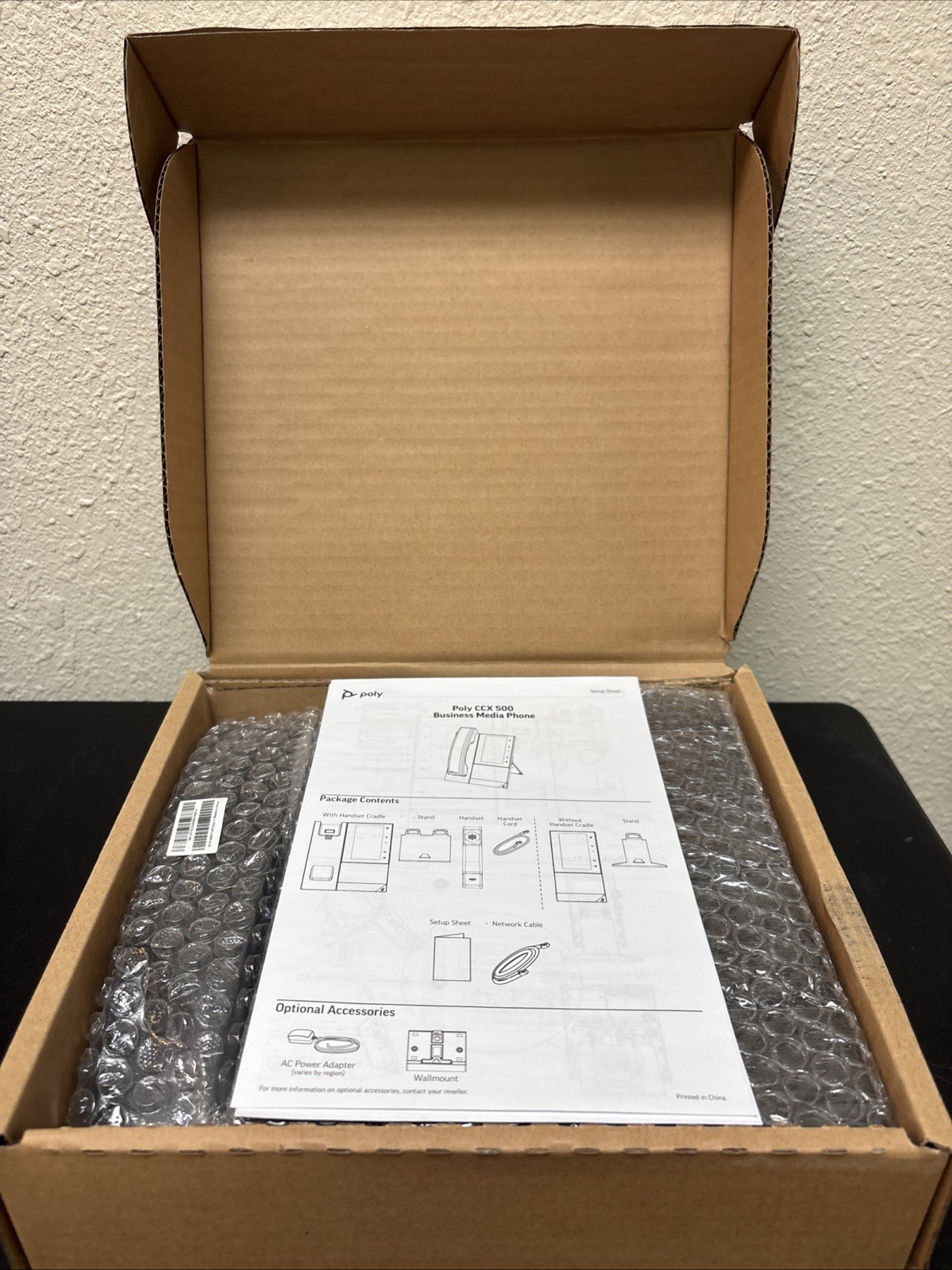 Poly CCX 500 Microsoft Teams Edition 5" Touchscreen VoIP Phone 2200-49720-019