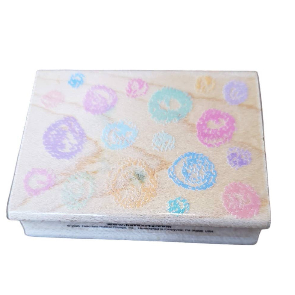 Hero Arts Crayon Dots Wood Mounted Rubber Stamp E3135