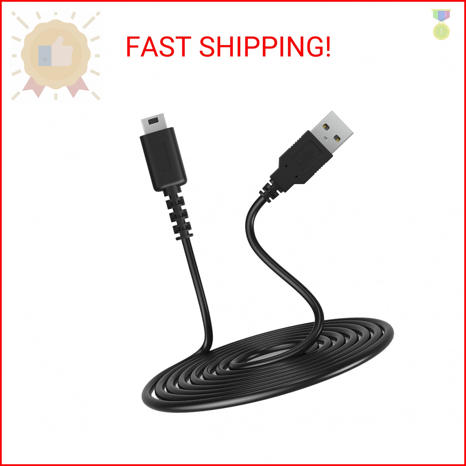 CUENSTOP DS Lite USB Charger Cable, Power Charging Cord Compatible with Nintendo