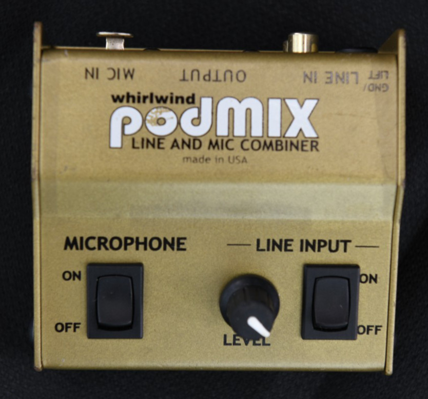 Whirlwind PODMIX Line & Mic Combiner - 2-Channel Mic / Line Mixer with DI Box