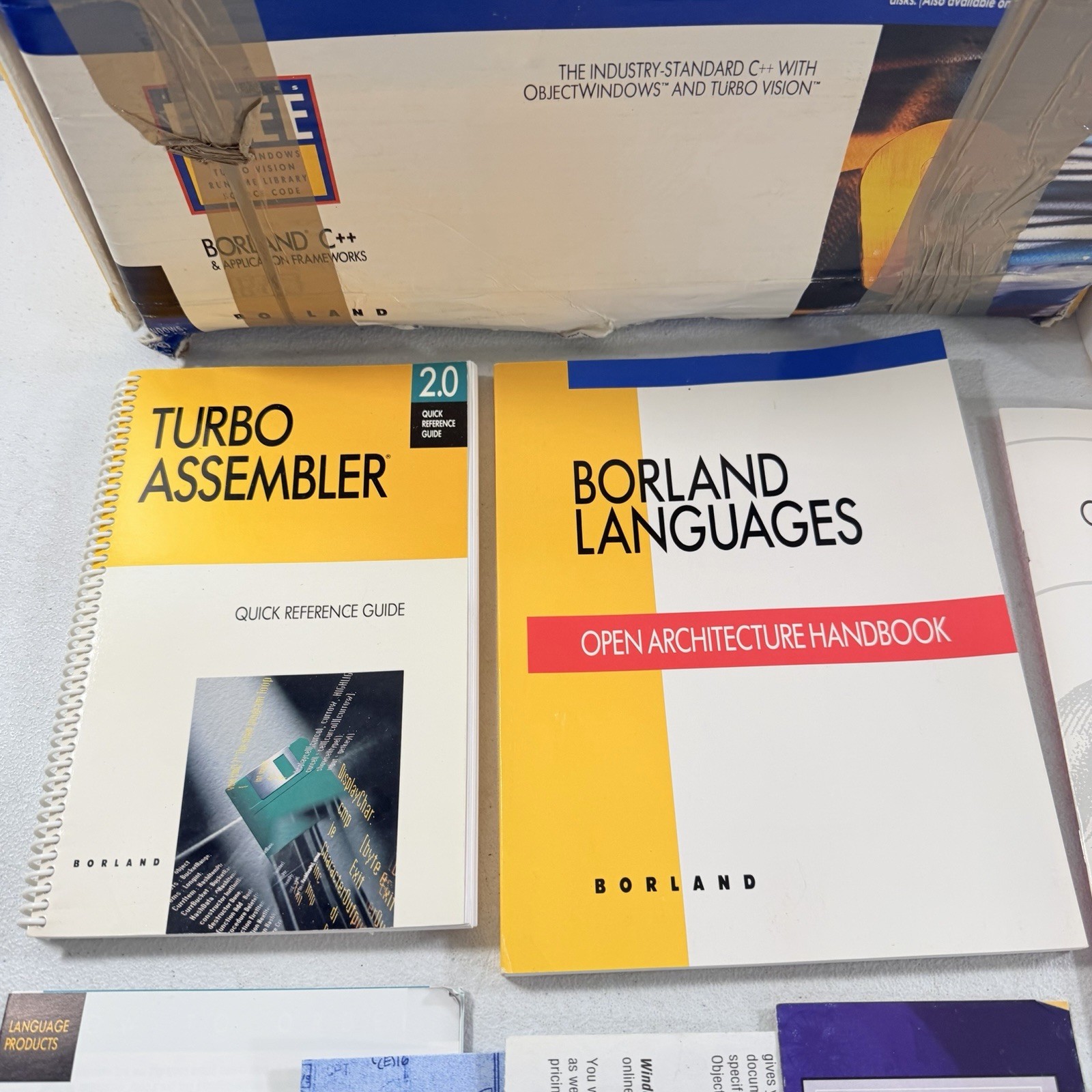 Borland C++ 3.0 & Application Frameworks Reference User Guide Manuals Lot Set