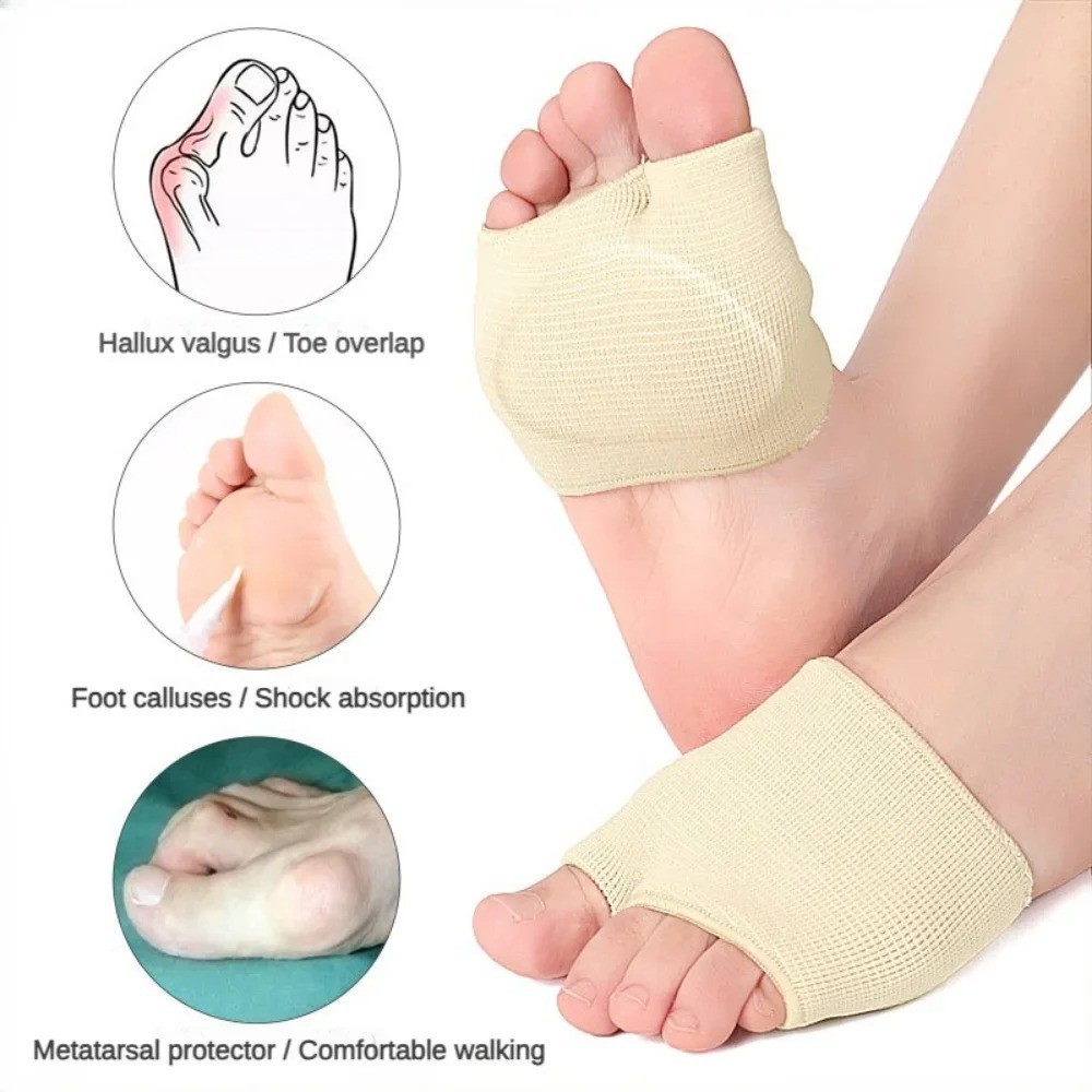 Metatarsal Pads Forefoot Socks Anti Slip Cushion for High Heels Pain Relief