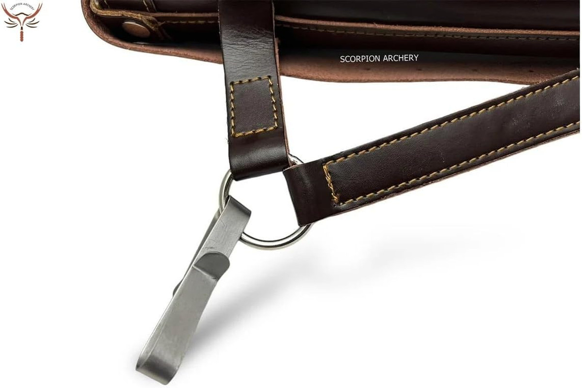 Handmade Leather Back Quiver for Bows - Lightweight & Comfortable Gift