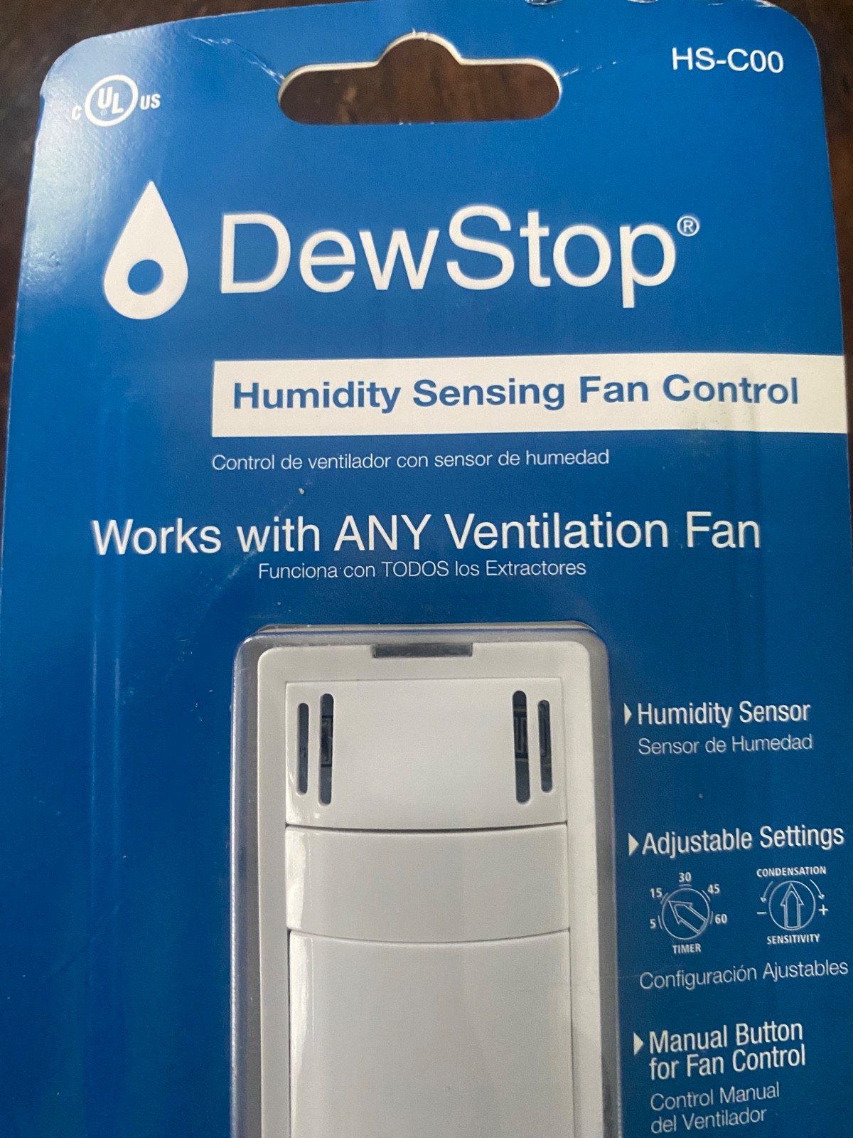 Dew Stop Condensation Fan Control (Humidity Sensor) with Countdown Timer