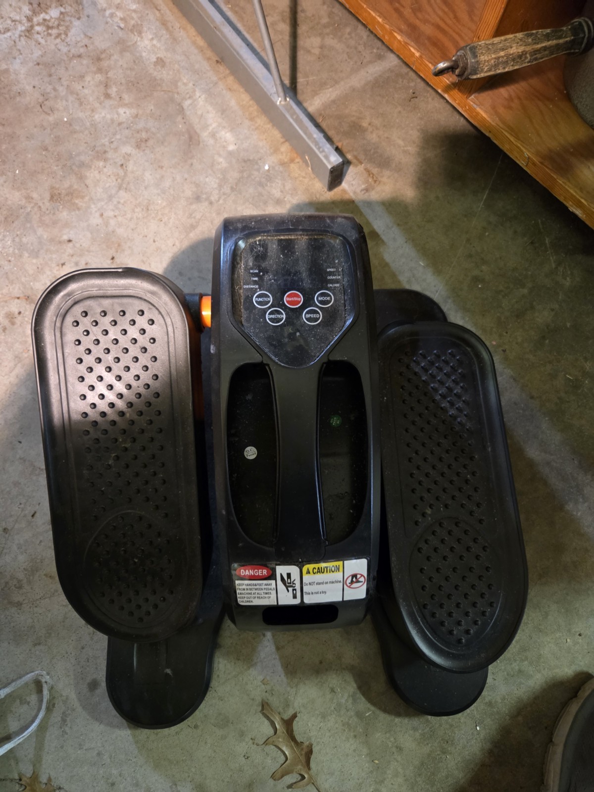 Under Desk Elliptical Electric,Low Impact Pedal Exerciser, Seated, NO POWER CORD