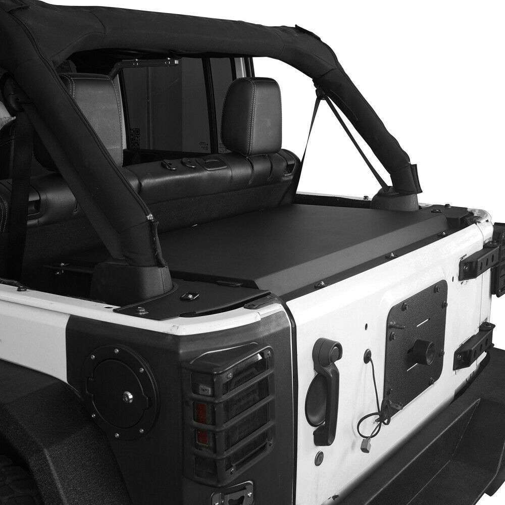Steel Lockable Storage Security Deck Enclosure Fit Jeep Wrangler JK 2015-2018