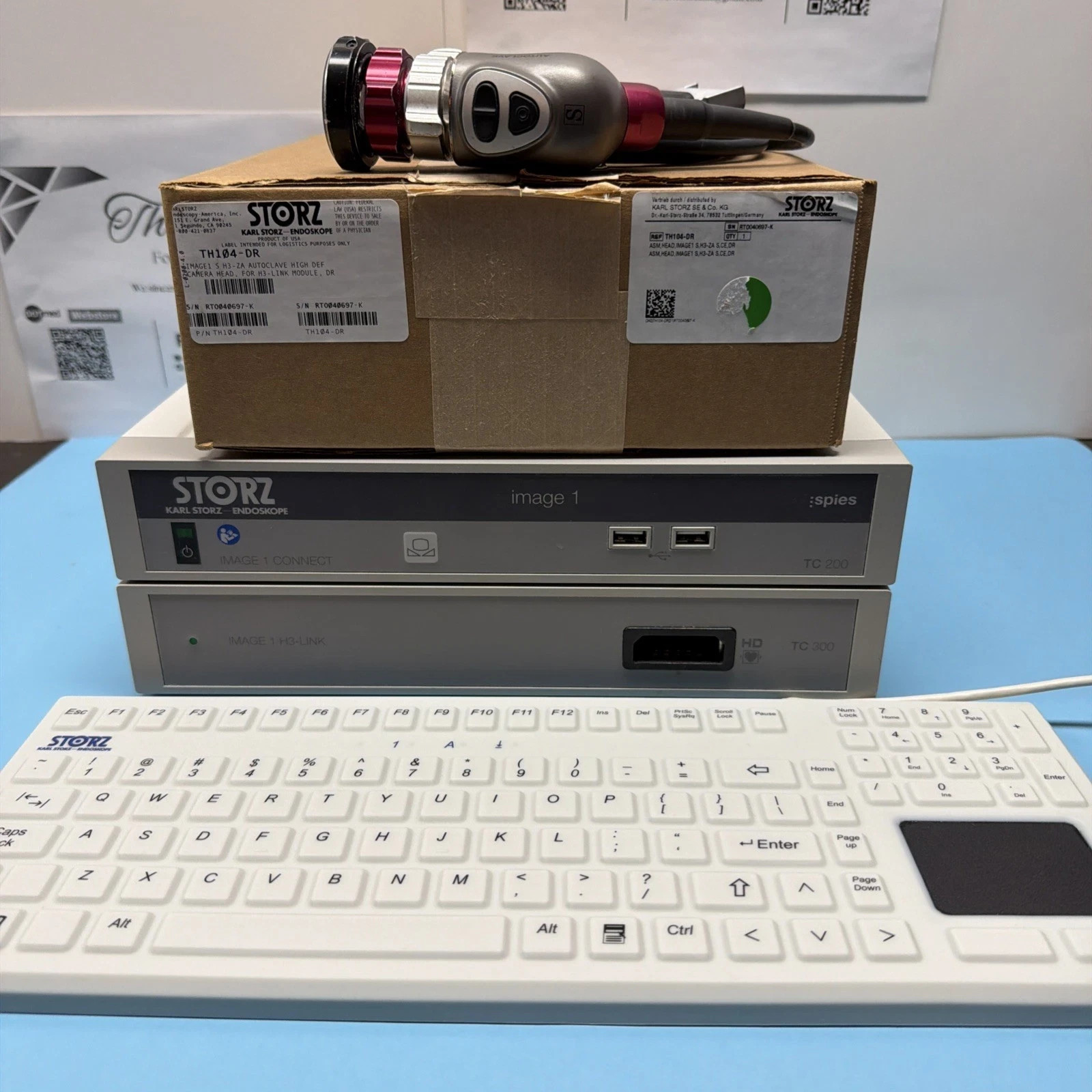 Karl Storz image 1 S Spies TC200+TC300  TH104 Autoclave Head And Keyboard*tested