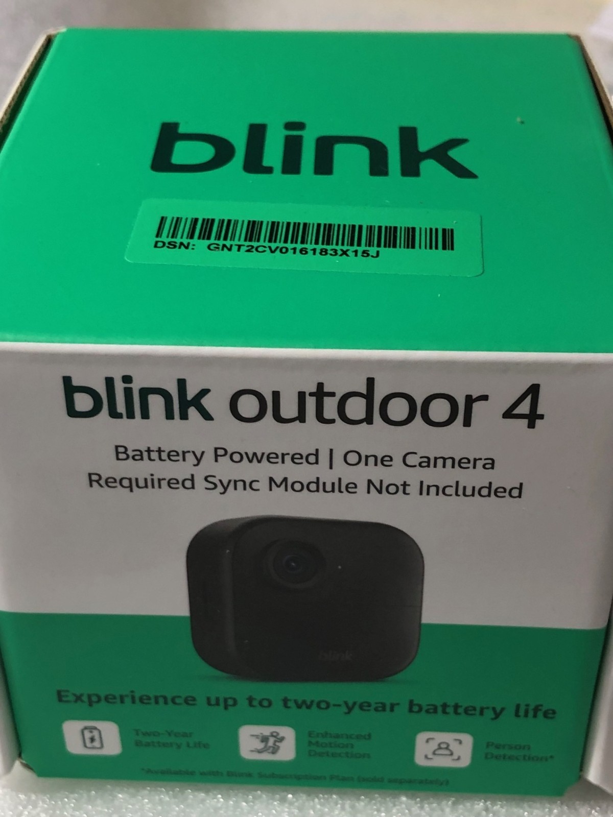 Blink Outdoor 4 Wireless Camera Two-Way Talk Add-On Camera Black No Module BLA16