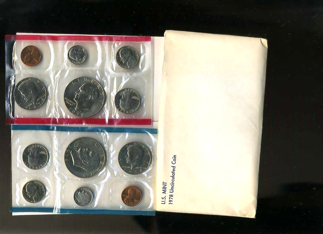 1978 P D MINT SET U.S PHILIDELPIA+DENVER Government Packaging OGP COIN PD#8693