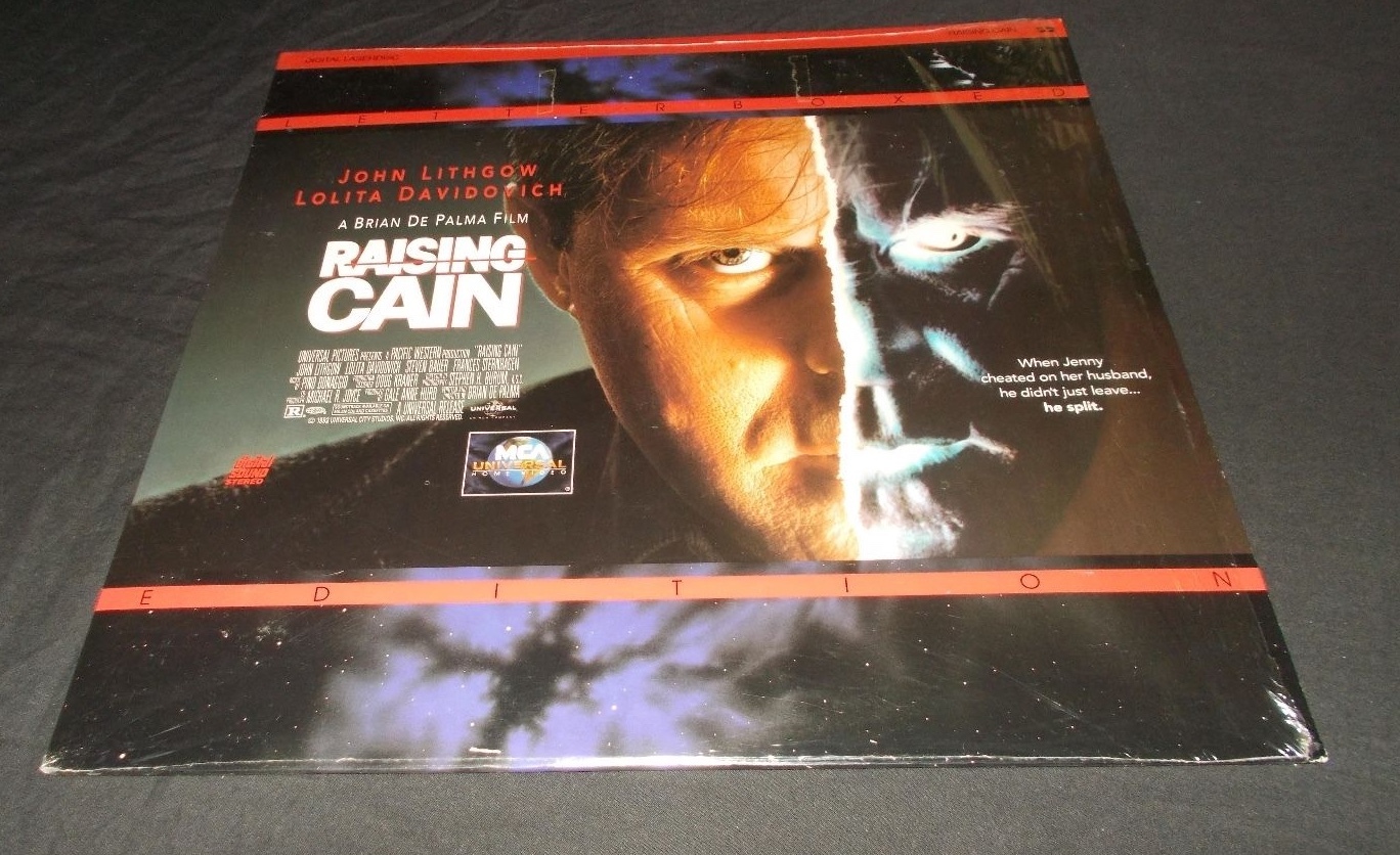 RAISING CAIN LASER DISC LASERDISC BRIAN DE PALMA JOHN LITHGOW LETTERBOXED