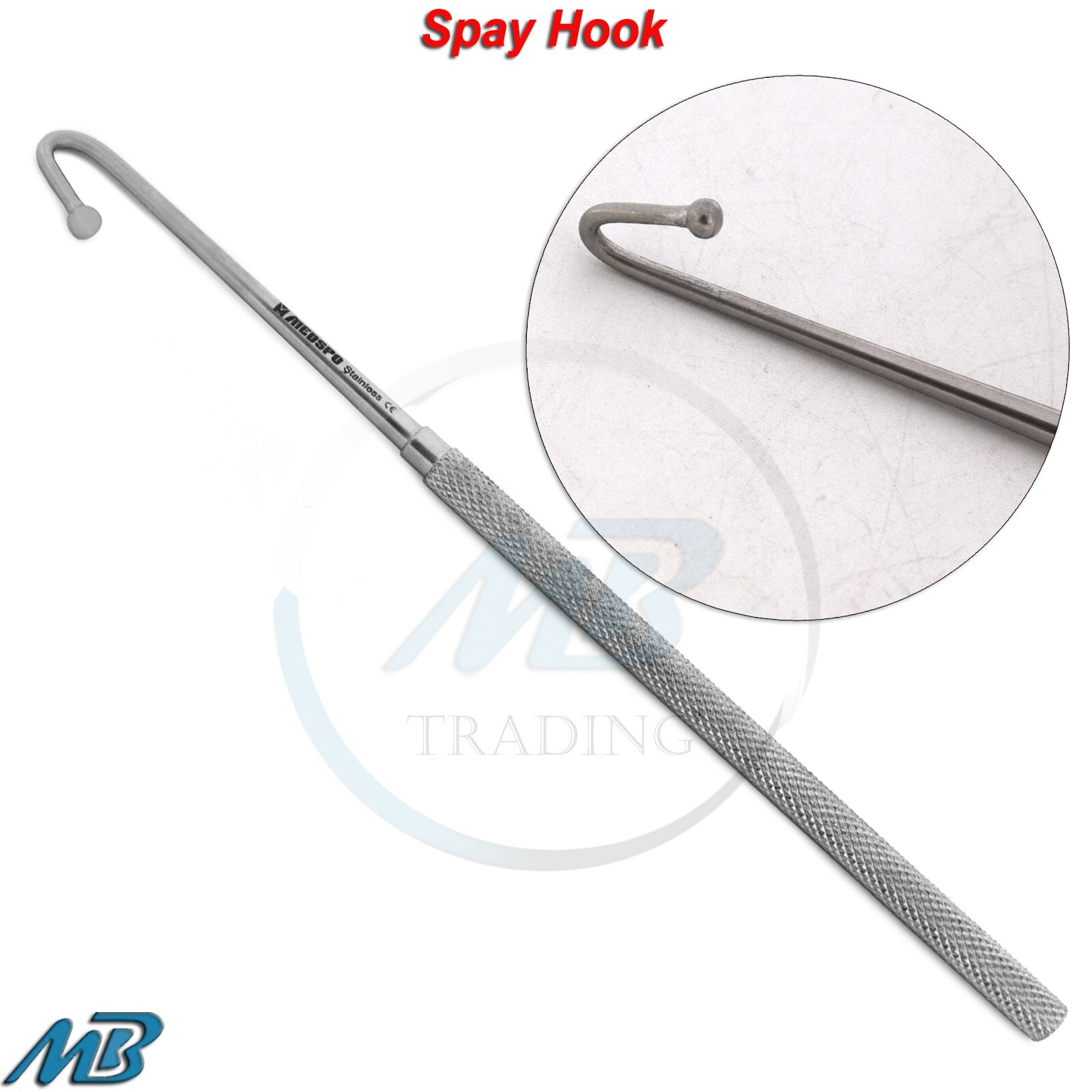 Animal Spay Snook Hook Ovaries Removal Veterinary Medical Surgical Instruments