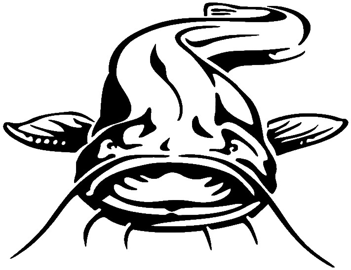 CATFISH Truck Vinyl Decal Boat Trailer Fishing Graphic Bumper Sticker 6" -29"