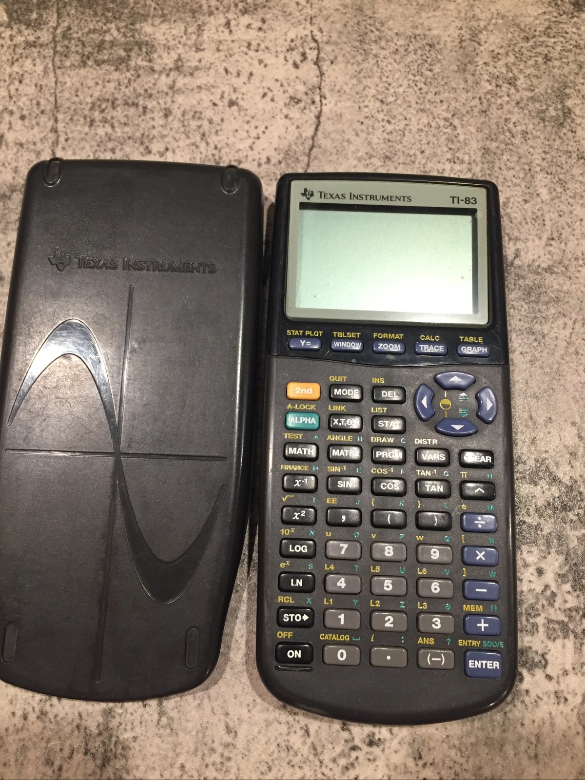 Texas Instruments TI-83 Calculator With cover tested, works