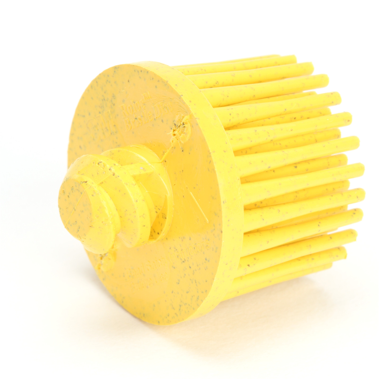 Scotch-Brite Roloc Bristle Disc, RD-ZB, 80, TR, Yellow, 1 in x 5/8 in,20/Carton