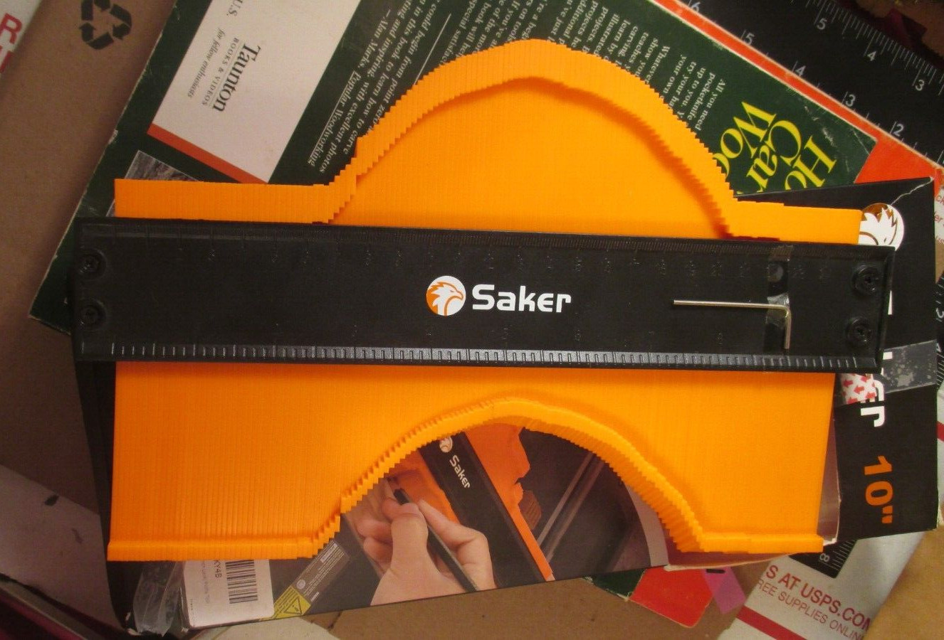 Saker Contour Gauge (10 Inch ) Profile Tool