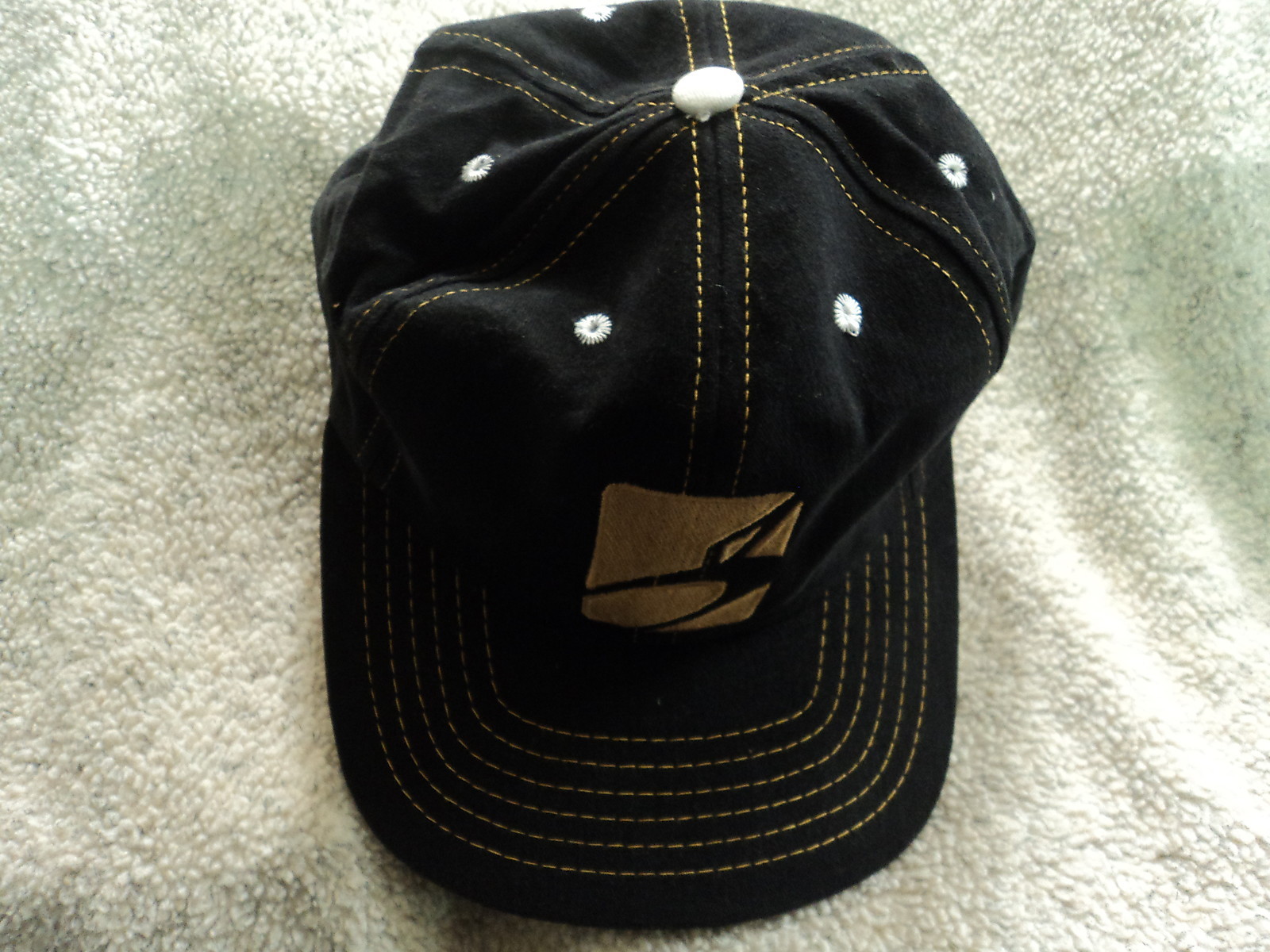 NOS VINTAGE O'NEAL BLACK TWILL SNAP BACK BASEBALL CAP HAT OSFM