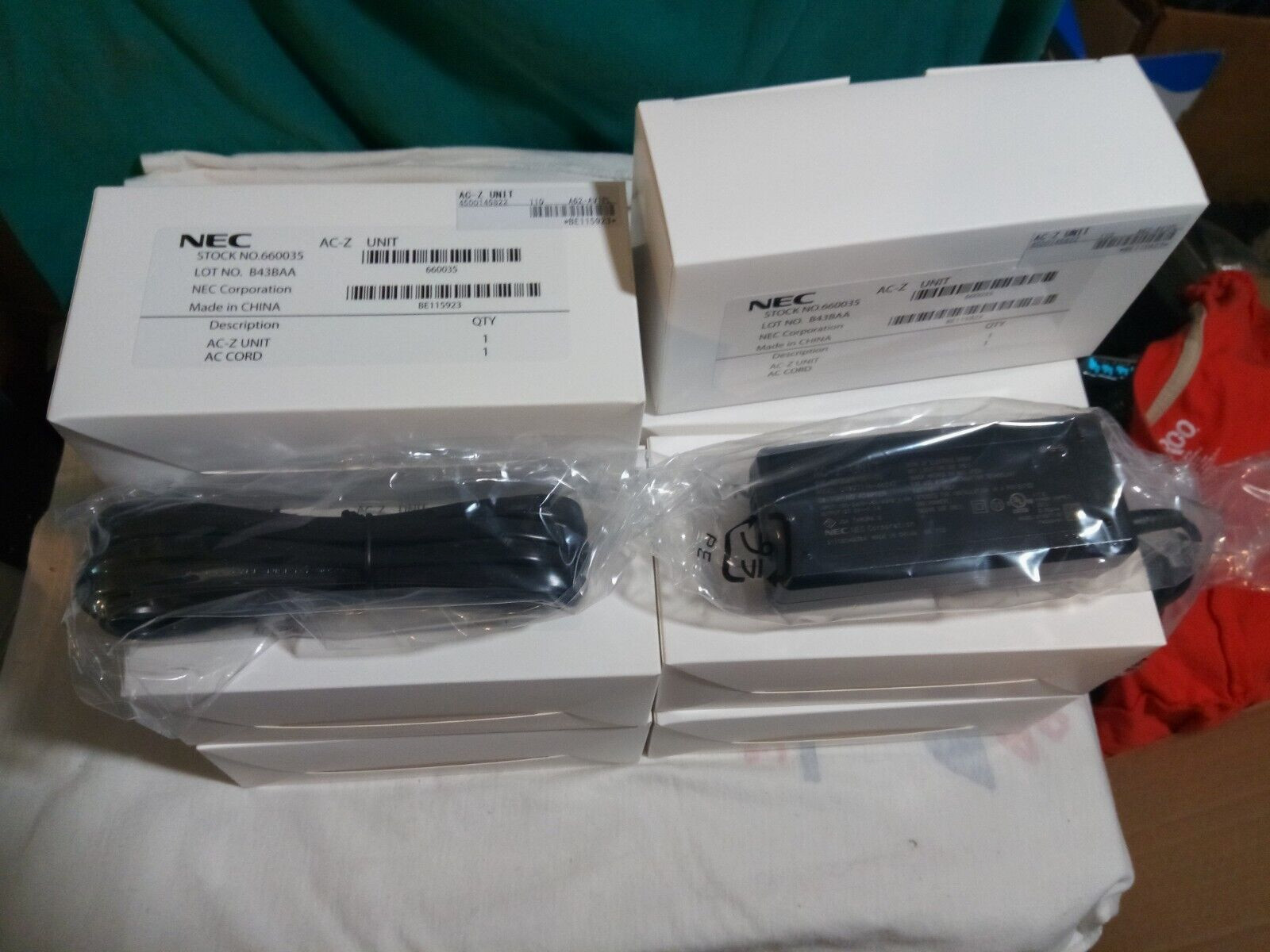 LOT OF 10 NEC POWER ADAPTER AC-Z UNIT FOR IP PHONES BE115923