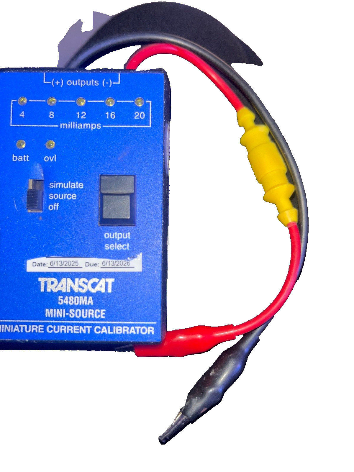 Transcat 5480ma Mini Source Miniature Current Calibrator