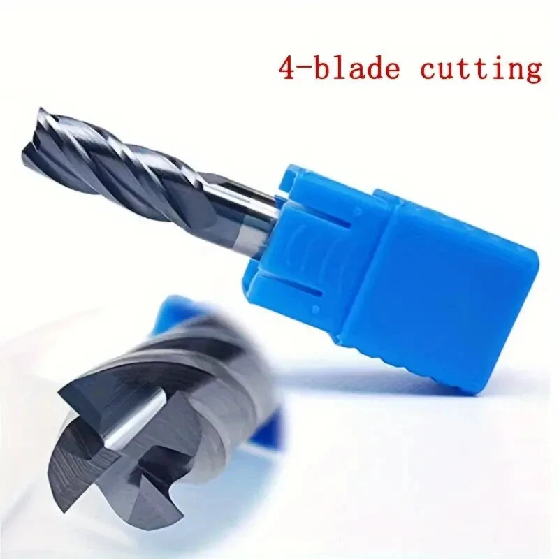 1/4" 4 FLUTE LONG CARBIDE END MILL - TiALN COATED