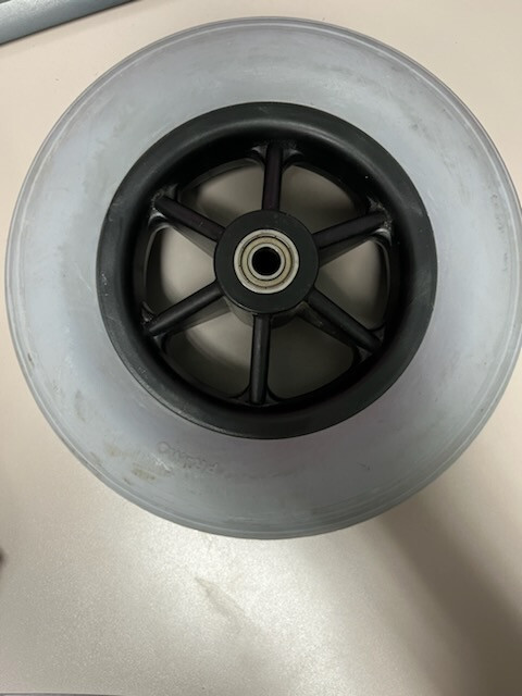 Used 8"x2" Primo Caster Wheel Assembly for Power Wheel Chairs
