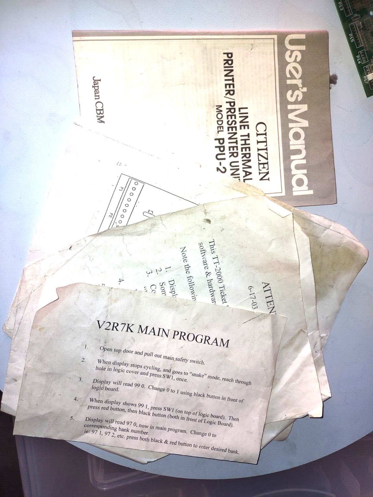 deltronics ticket eater arcade redemption manual papers #5333