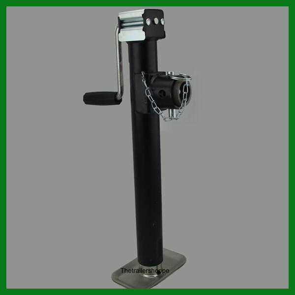 Ram 5000 Lbs Trailer tongue Swivel Jack Side Wind Pipe Mount 15" Lift