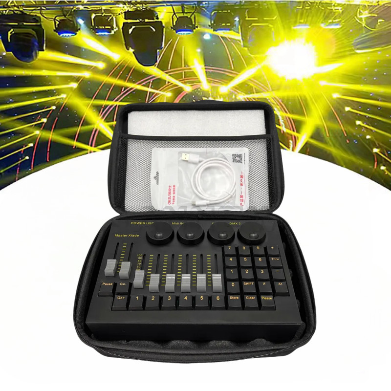 New Mini Stage Light Console DMX Controller Lighting Console Mixer Board