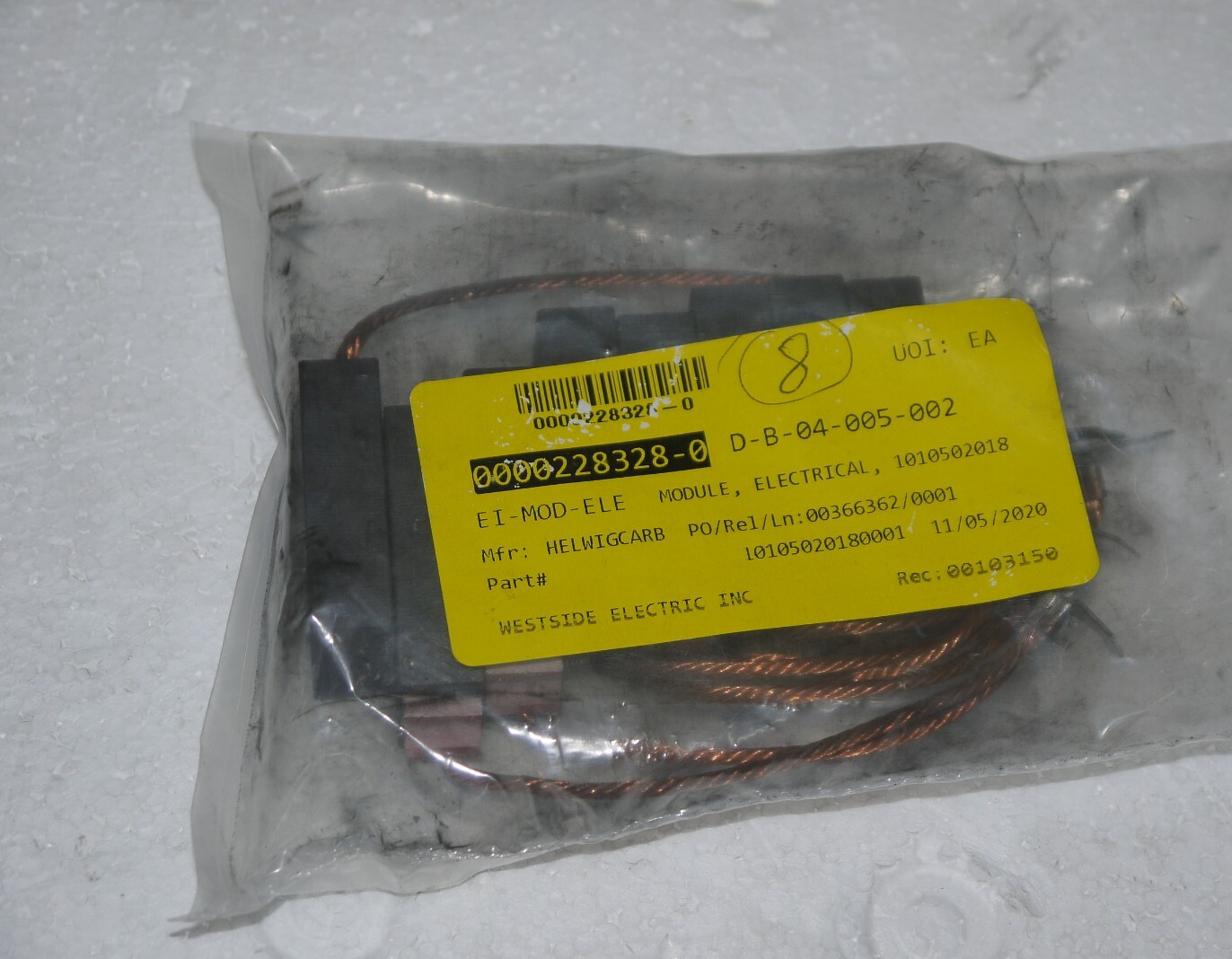 Helwig Carbon Products 10-105020-180-0-01 Carbon Motor Brush New