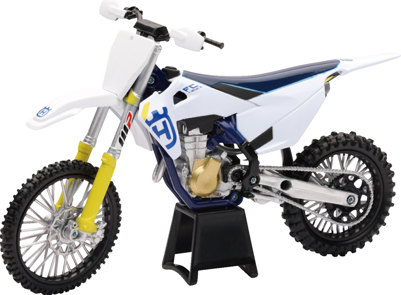 New Ray Toys Husqvarna FC450 2019 Bike 1:12 Scale White/Blue/Black #58153