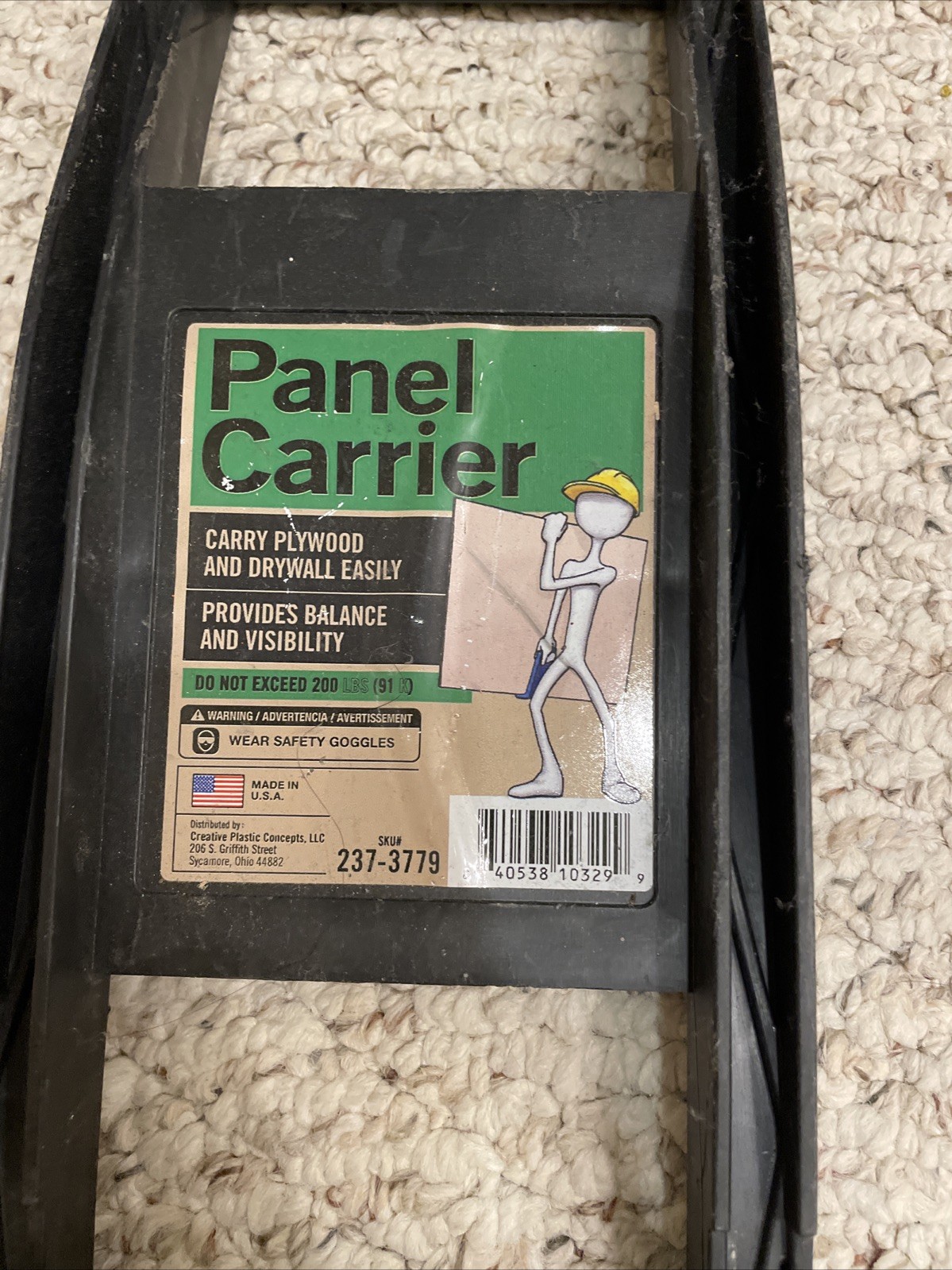 Panel Carrier For Plywood, Drywall