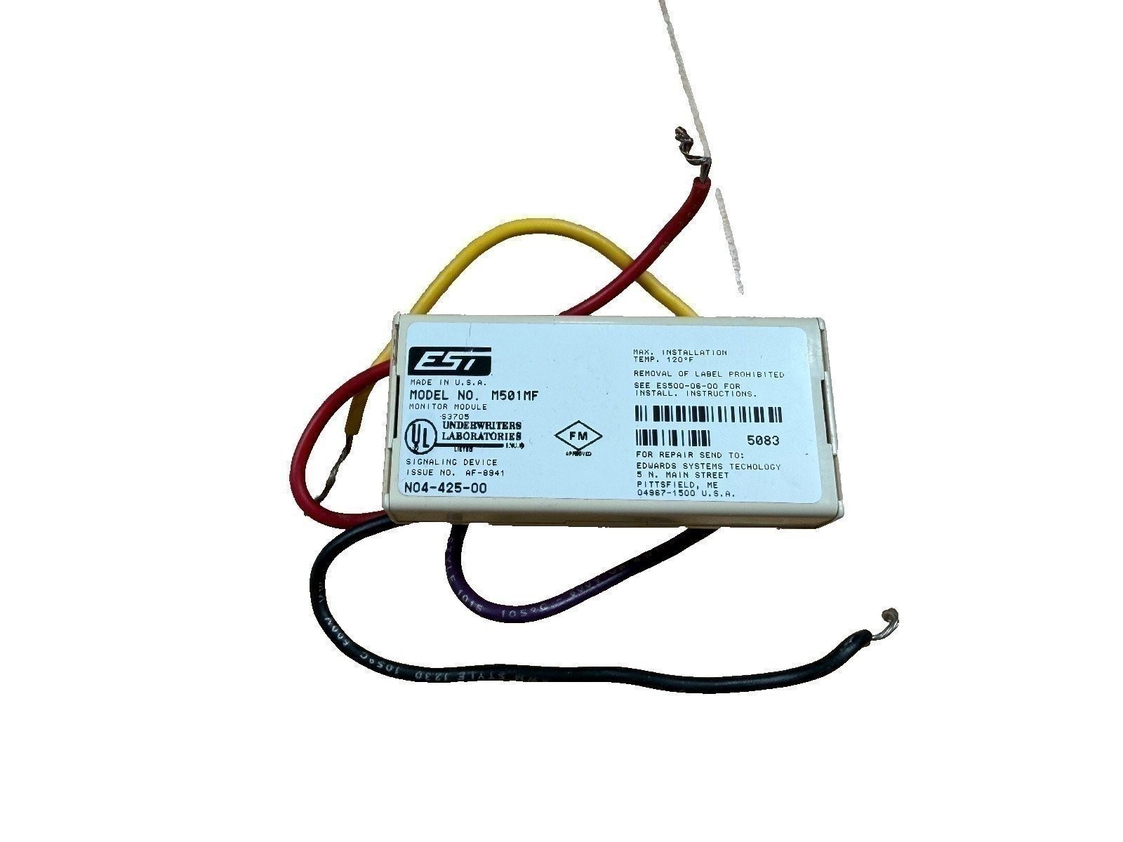 EST Edwards M501MF Fire Alarm Mini Monitor Module
