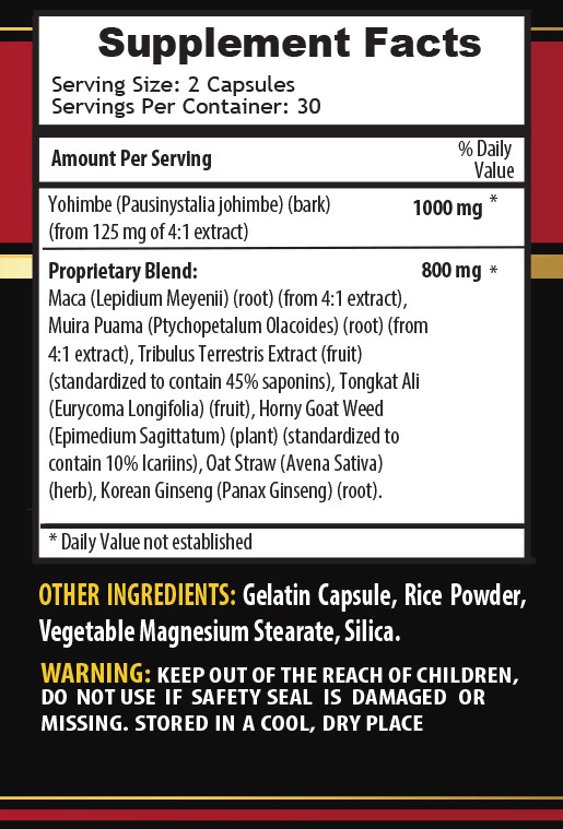 Daily empowerment - GET HARD - Natural energy 1 Bottles 60 Capsules