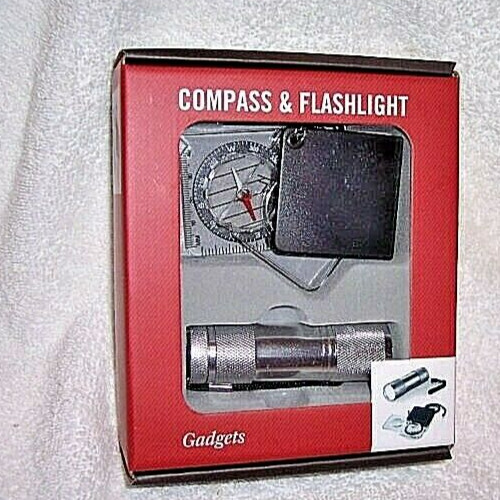 Compass & LED Flashlight and ABS Case ,Tandy brands Sporting Goods 9 LED