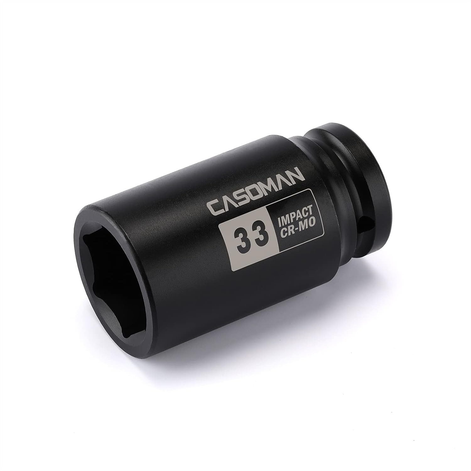 CASOMAN 3/4" Drive x 33 mm Deep 6 PT Impact Socket, CR-MO, 3/4-inch 33mm