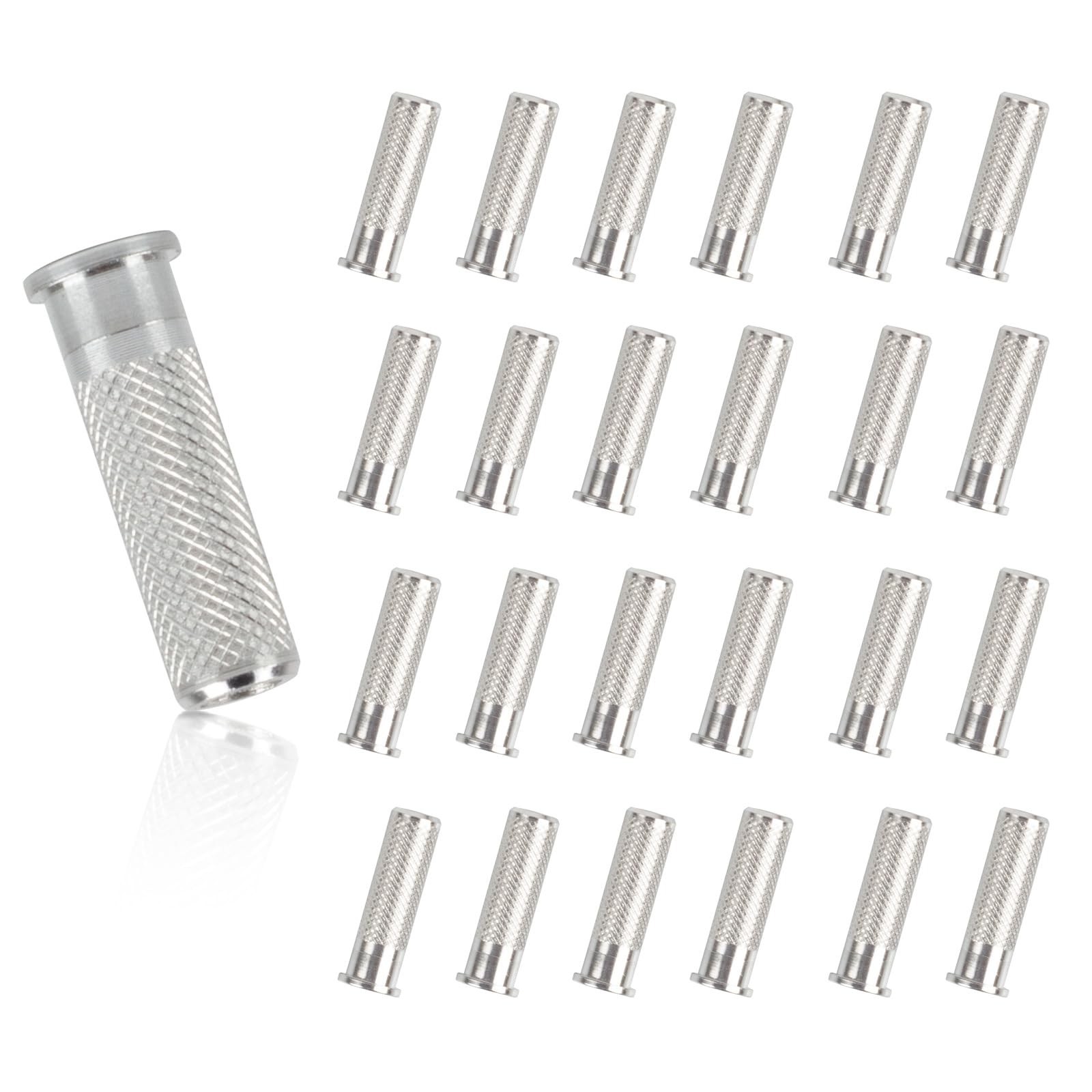 SPG Aluminum .244 Arrow Inserts for Carbon Arrows, 6.2mm Arrow Inserts for Sr...