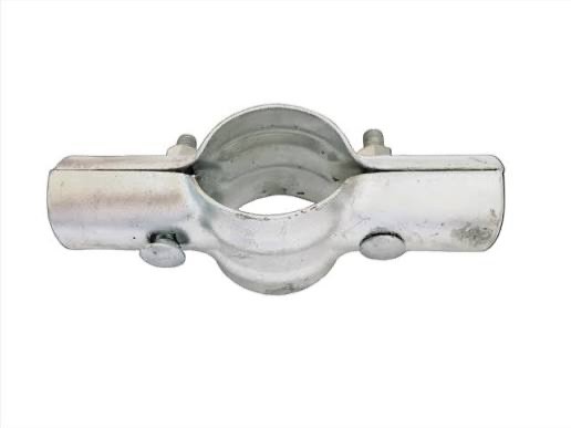2 3/8" x  1 5/8" Line Rail Clamps For Chain Link Fence - With  Nuts and Bolts