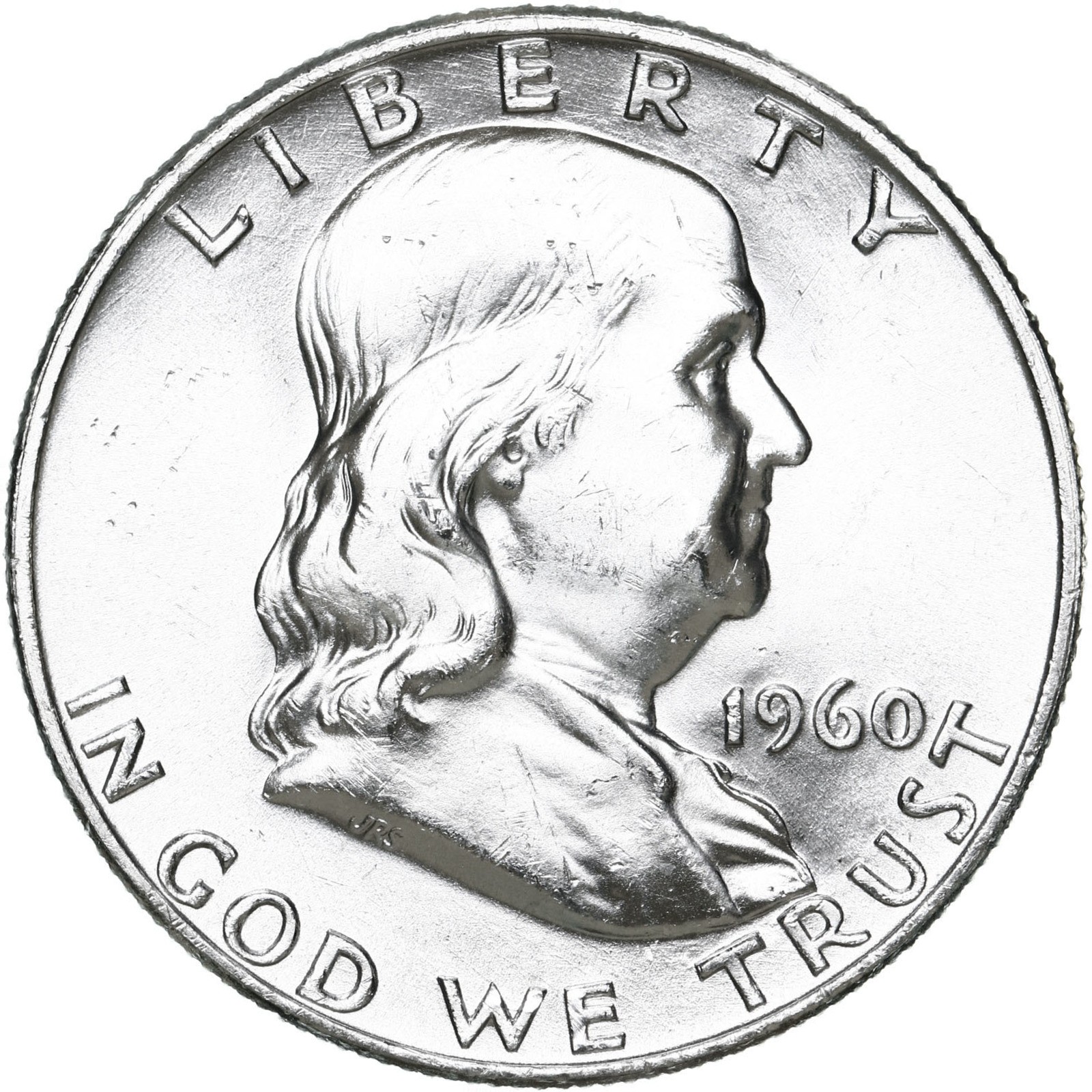 1960 D Franklin Half Dollar 90% Silver BU