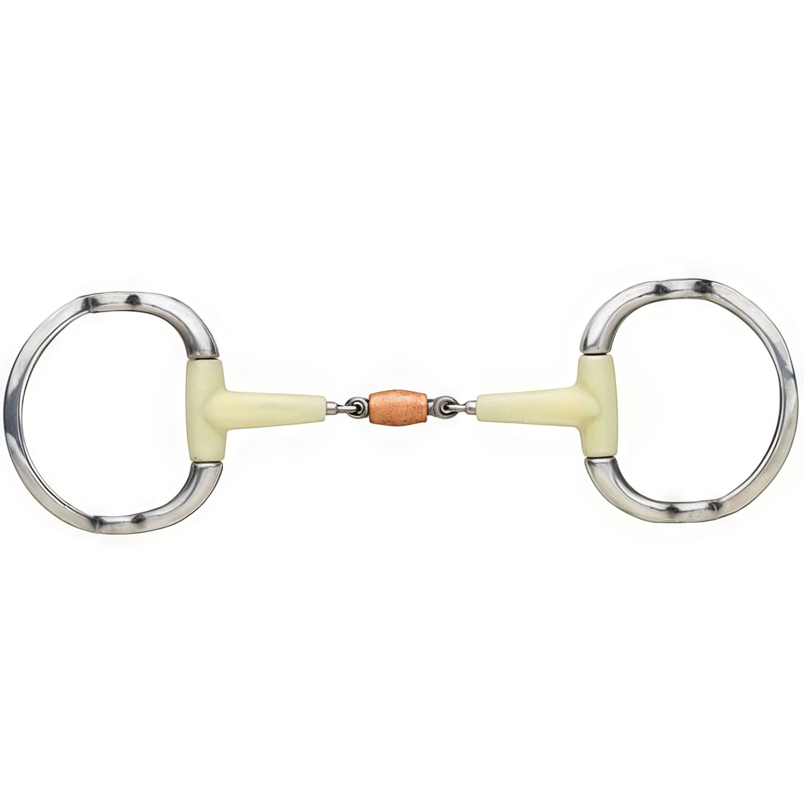 HAPPY MTH Double Joint Contour Copper Roller Eggbutt Gag (469598SS)