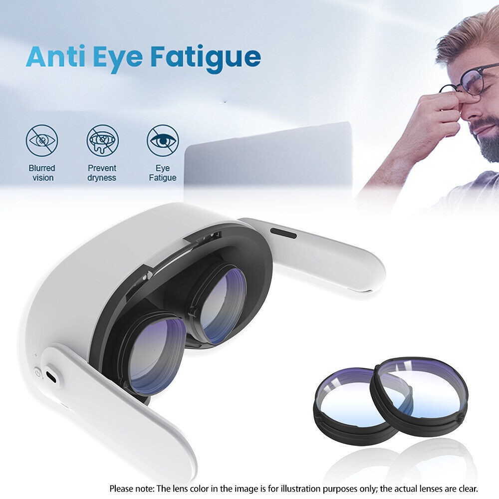 For Quest 3S Lenses Anti Blue High-Definition Magnetic Glasses VR Lens Accessory
