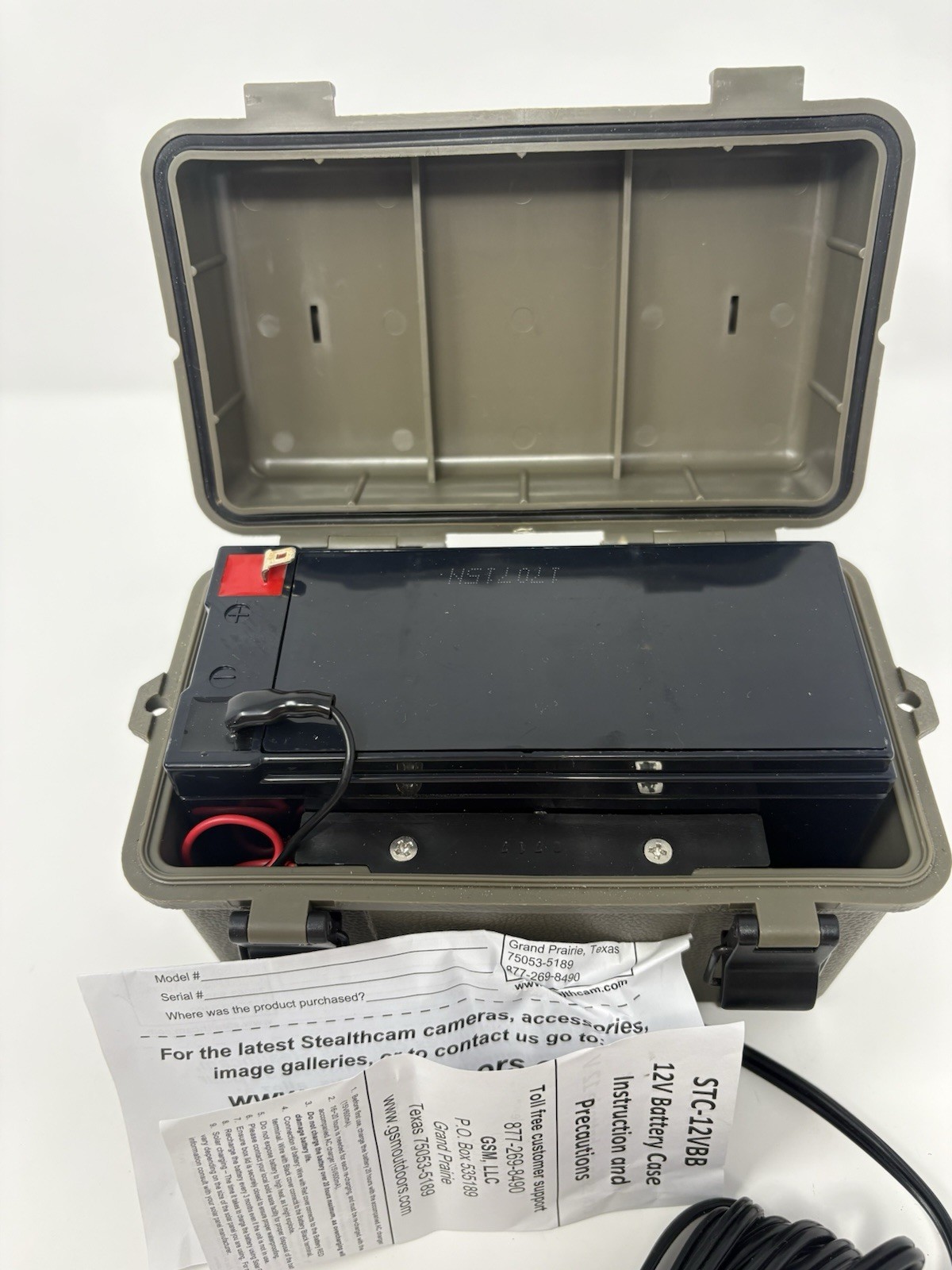 Stealth Cam 12V Battery Box