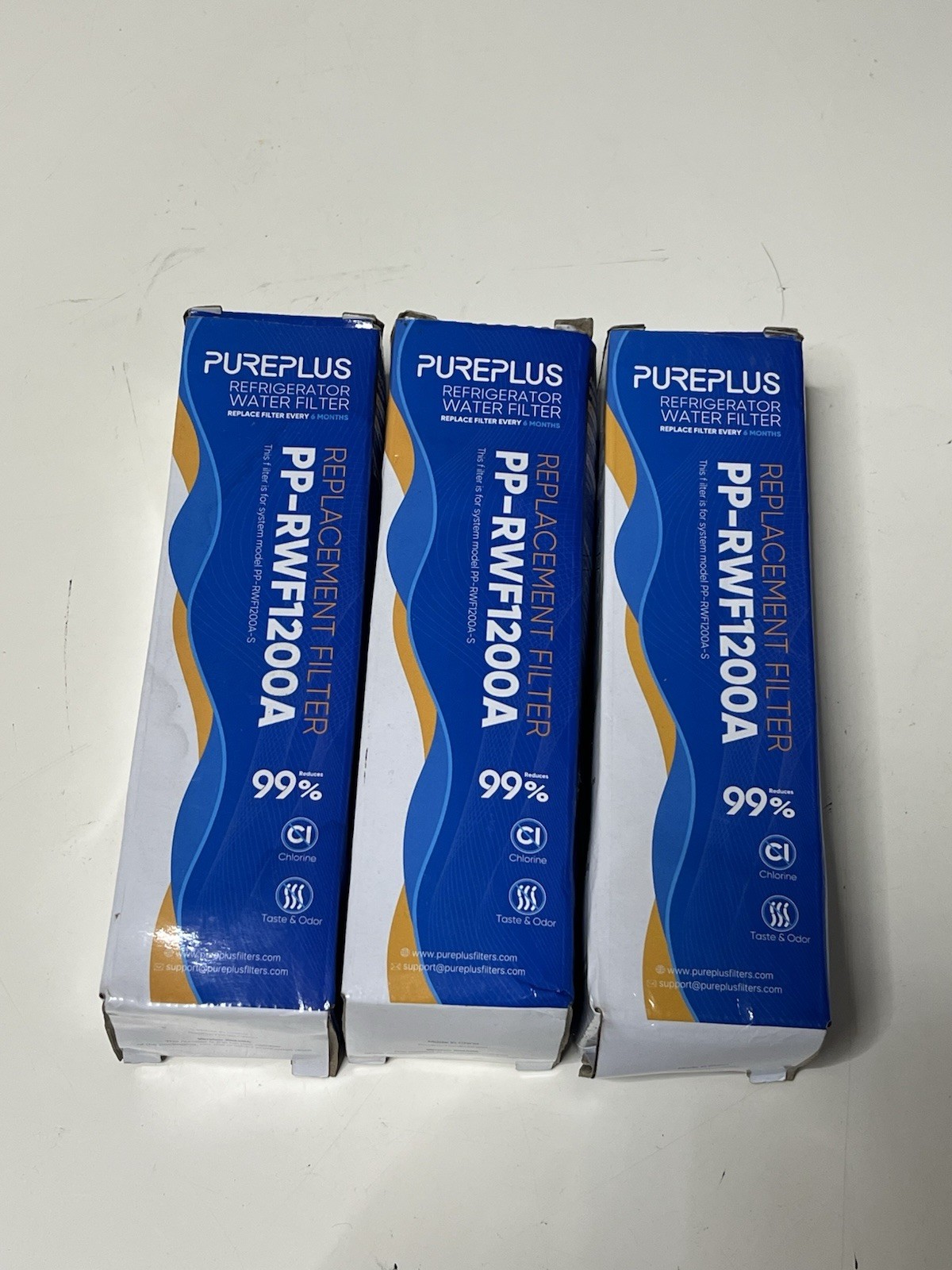 PurePlus PP-RWF1200A Refrigerator Water Filter 3 Pack