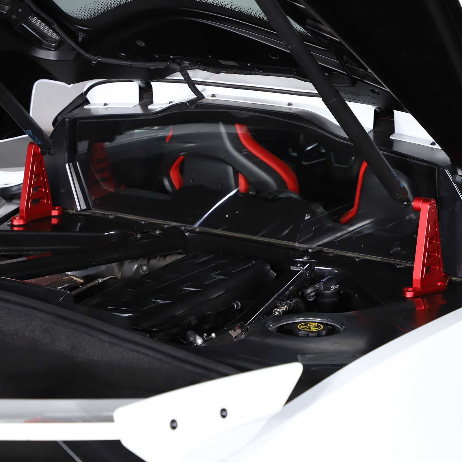 Replacement Red RaceLite Rear Hatch Support Brackets For Corvette C8 2020-26 US