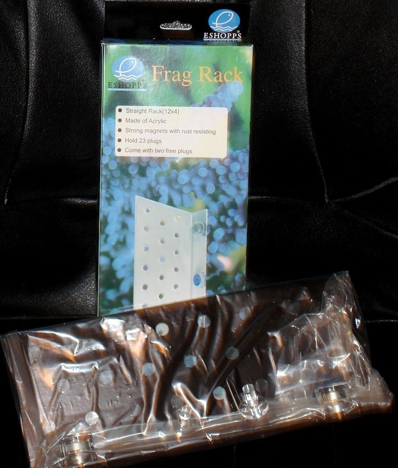 EShopps Coral Reef Frag Propagation Rack Black Straight 12 inches