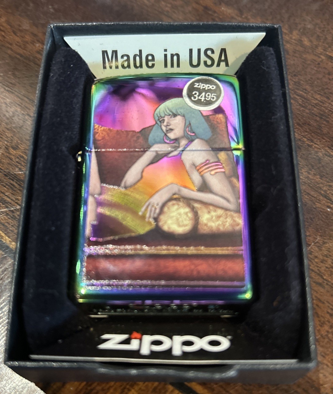 Zippo Woman With Chrome Out Dress High Polish Lighter 151 104202 z-1506004 NEW