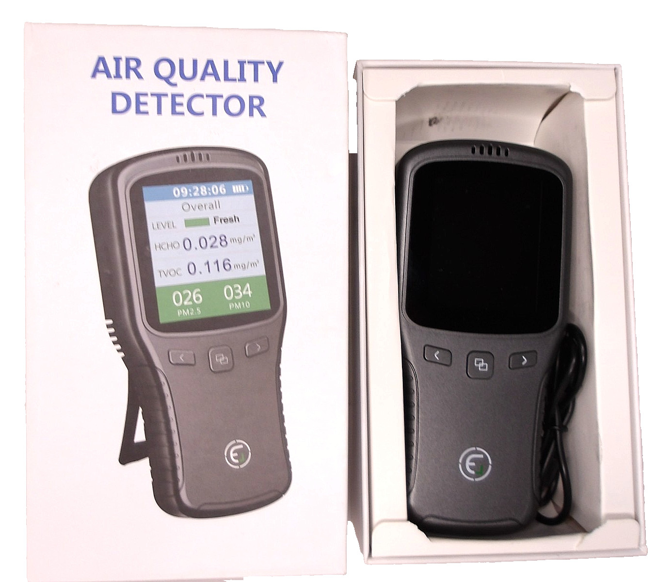 EG Air Quality Detector Monitor, Rechargable, Model EGVOC-100