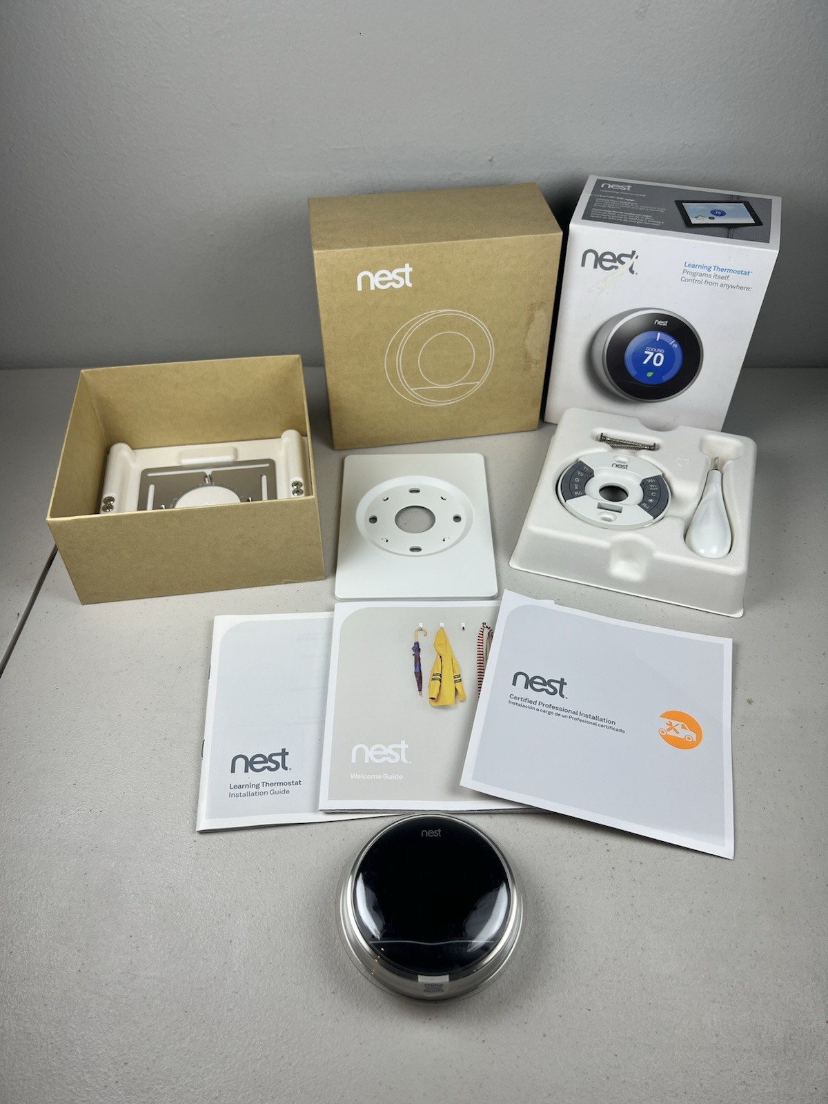 Nest Learning Thermostat 2nd Generation Stainless-Steel T200577 New OPEN BOX